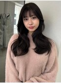 イメチェン/ハッシュカット/脱白髪染め/前髪/ダークアッシュ