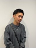メンズアップバングショート