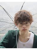 men'shair/波巻きツイストスパイラル/ニュアンスパーマ