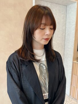 オン キャナルシティ博多前店(on) 【晴音】ミディアムレイヤー/マッシュバング/30代