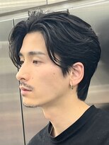 フィフス 渋谷(fifth) 渋谷緩め毛流れセンターパートフェザーパーマ癖毛曲がる縮毛矯正