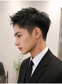 《セットを簡単に》ベリーショート/クロップスタイル/メンズ