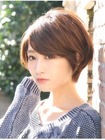 【30代40代50代】　しっとりフォルムのショートボブ