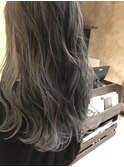 【UniQ・小笹】3回ブリーチ+ホワイトグレージュ