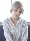 外国人風3Dハイライトカラーバレイヤージュロブ