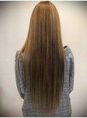 ロングハイライト＋グレージュ