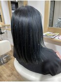 イメチェン ハイライトブルー