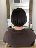 重めショートボブ