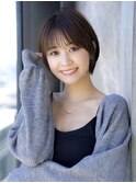 前髪あり小顔ショートボブ20代30代40代【AIN.表参道】川原大地