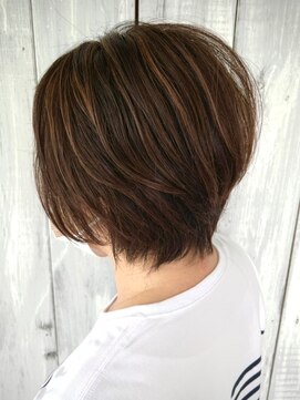 エスハートオブヘアー 植田店(ES Heart of HAIR) 【ES 伊藤】サマースタイル No.55 ウルフショート３Ｄハイライト