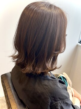 ミュート 原宿店(mute) 【mute原宿】くびれ外ハネミディアム×ミントアッシュ