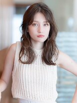 アンスリウム 吹田(Anthurium)&nbsp;ミディアムレイヤー/大人可愛い/髪質改善/シースルーバング