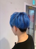 ナチュラル 渋谷店(Natural)&nbsp;塩基性カラーで鮮やかに★ライトブルー