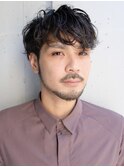 マッシュ/ニュアンスパーマ/ダークアッシュ/ベリーショート