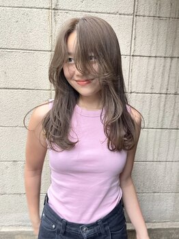 パプレ(PAPRE)の写真/【南船場】ナチュラル～外国人風まで◇あなたの髪質に合わせ薬剤を調合し、まるで地毛かのようなカラーに―