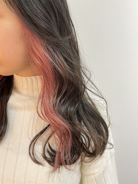 サル(saru) #インナーカラー × #ピンクカラー