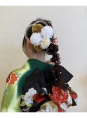 編み下ろし/成人式ヘア/お呼ばれヘア