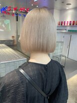 テーマ 下北沢(Thema) ボブ白髪染め白髪ぼかしブリーチなしダブルカラー下北沢