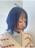 ネイビーショートウルフ【天間　彩香】