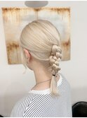 ブリーチヘア_簡単アレンジ