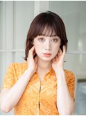 ミニウルフレイヤーカット顔周り前髪韓国ショートボブ