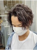 ツイストスパイラルパーマ刈り上げセンターパート横浜西口メンズ