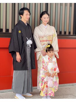 バサラ 池袋店(VASARA)の写真/【七五三レンタル受付中】当日予約OK！ご家族皆様で着物レンタルができる◎プロの着付けで快適＆華やかに。