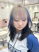 リー 梅田(Lee)&nbsp;Ryosuke/ブリーチ2回/ルーツカラー/ブルーカラー