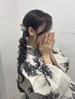 プライズ 表参道原宿店(prize)&nbsp;サイド編みおろしアレンジ