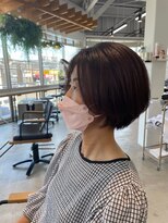 グランデュール 東静岡池田店(GRANDEUR)&nbsp;東静岡ショートボブくびれショートイルミナカラー顔周りレイヤー