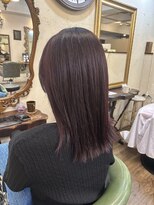 ベレッタ 枚方店(veretta.)&nbsp;ボルドーカラー/ブリーチなしダブルカラー 担当:ばば