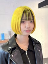 ピチカート 原宿(pizzicato) イエローカラー/ハイトーンボブ