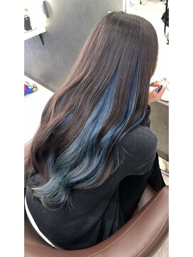 ブルーインナーカラー