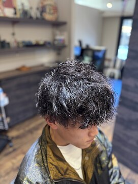 エクファフォーメン(EX-FA FOR MEN) サーフカール/スパイキーショート/ブルーブラック/瀬田