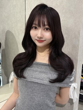 ルームバイシー 新宿(Loom. by Sea) *レイヤーカット×カシスピンク【新宿/韓国ヘア/小顔ヘア】