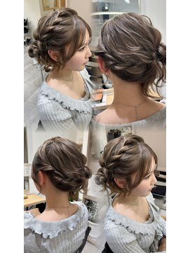 クク(coucou) 淡ミルクティーカラー×推し活ヘアセット♪