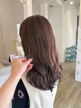 ジュエ ヘアー デザイン(Jue hair design) ピンクブラウン/イルミナカラー/ワンカラー/知立/20代/30代