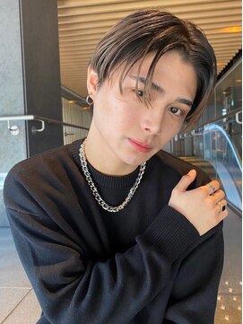 メンズサロン マウナ(men's salon Mauna) ツーブロックメンズパーマダークアッシュ韓国マッシュマンバン