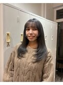 姫カット×レイヤー○ブルーグレージュイメチェン