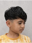 小学生カット×キッズフェードパーマ|男の子人気