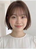 30代40代50代絶壁解消ひし形小顔前下がりショートボブ【越谷】