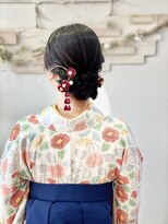 ヘアセットサロンエッジ(Edge) 卒業式につるんとシニヨン