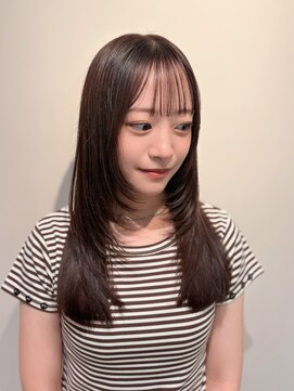 アネ(annee) ロングレイヤー×柔らかブラウン