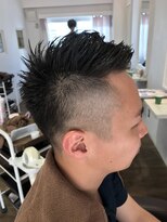 パティオンツー(PATIONN2)&nbsp;メンズワイルドツーブロック刈り上げアップバングビジカジヘア