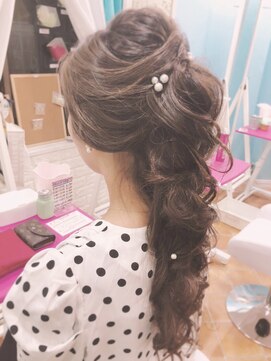 ヘアセットサロン アッシュ 神戸三宮(Ash) ハーフアップのようなポニー☆