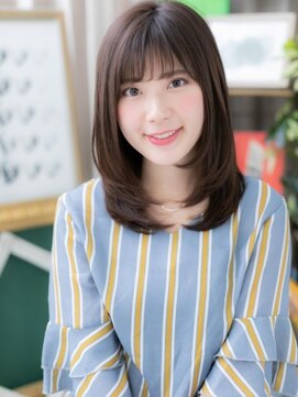 カバーヘア ブリス 上尾西口店(COVER HAIR bliss) *bliss上尾*好感度高めの◎斜めバング黒髪ワンカールa