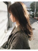 フロート 小阪店(float)&nbsp;深みブラウン_毛先パーマ ことりベージュ