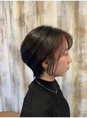 ショートとアクセントカラー