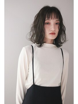 オーイット(ooit) ＊暗髪グレージュカラー×ゆるふわウェーブ＊