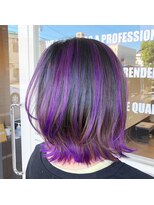 アットシー(@c)&nbsp;紫ハイライト×ボブ